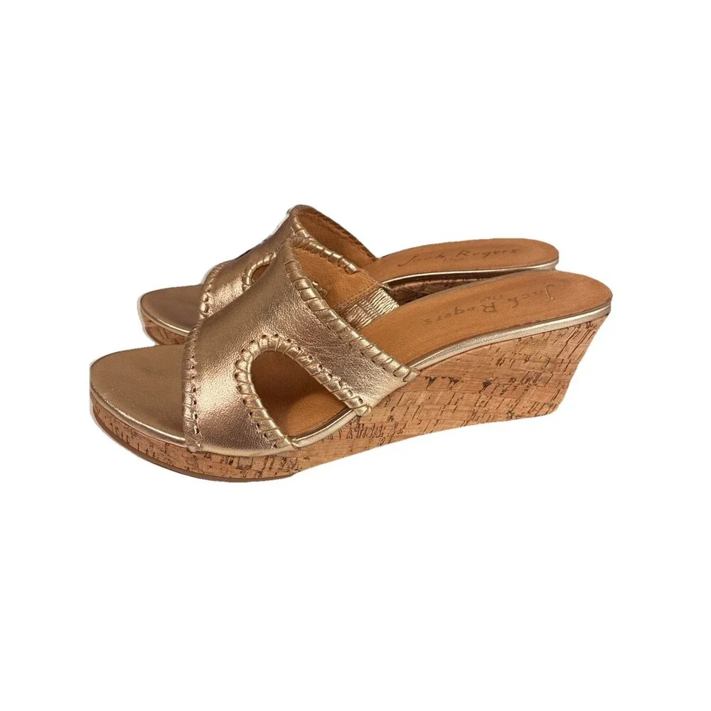 Jack Roger’s Sloane Mid Wedge Sandals Size 9 - Picture 3 of 9
